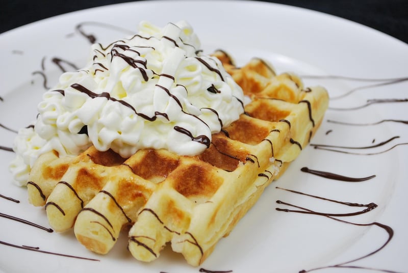 Falafel Waffle Sandwich